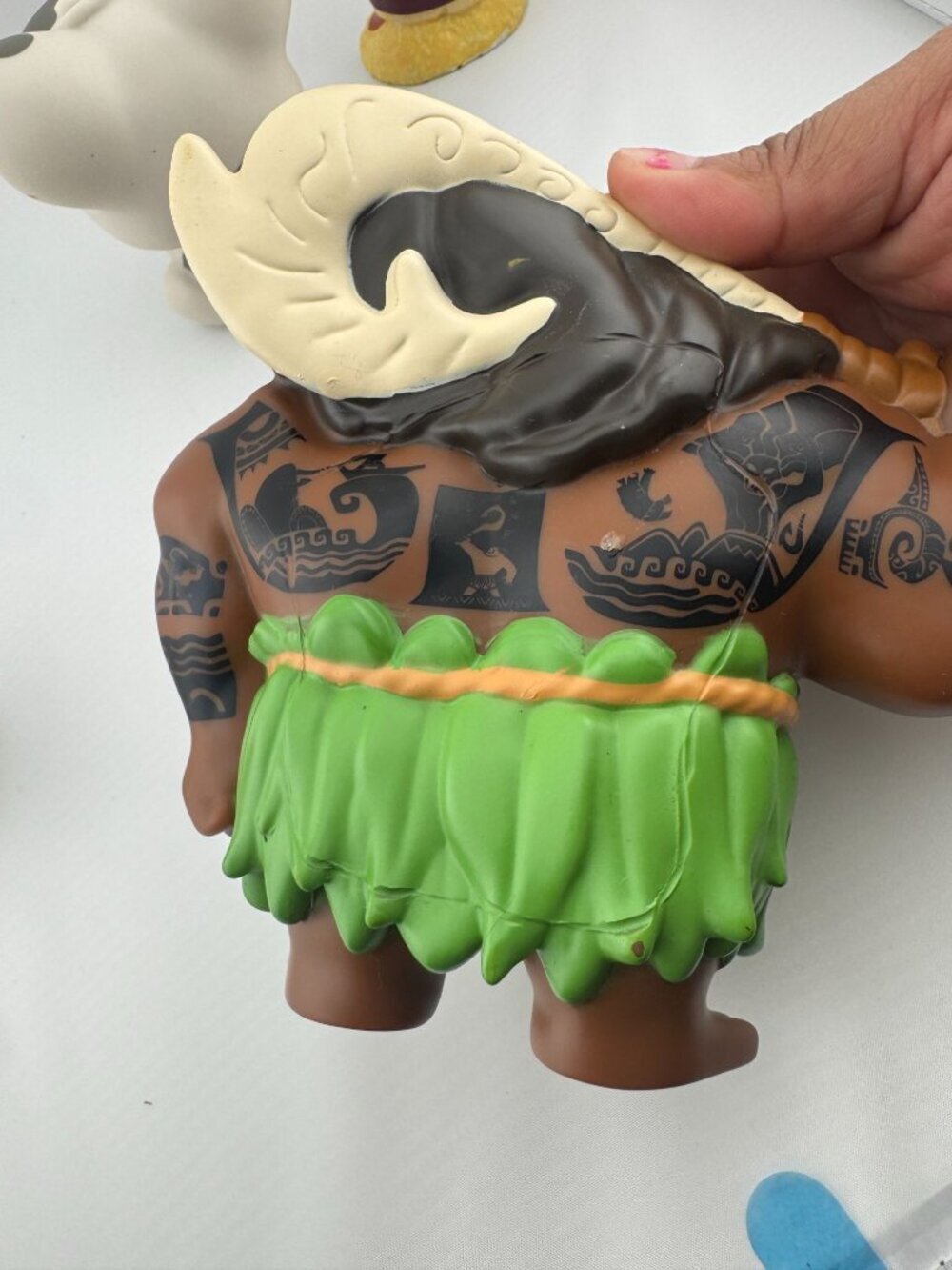 Disney Moana 4-Piece Vinyl Figurine Set Maui Pua HeiHei Collectibles - Picture 6 of 9